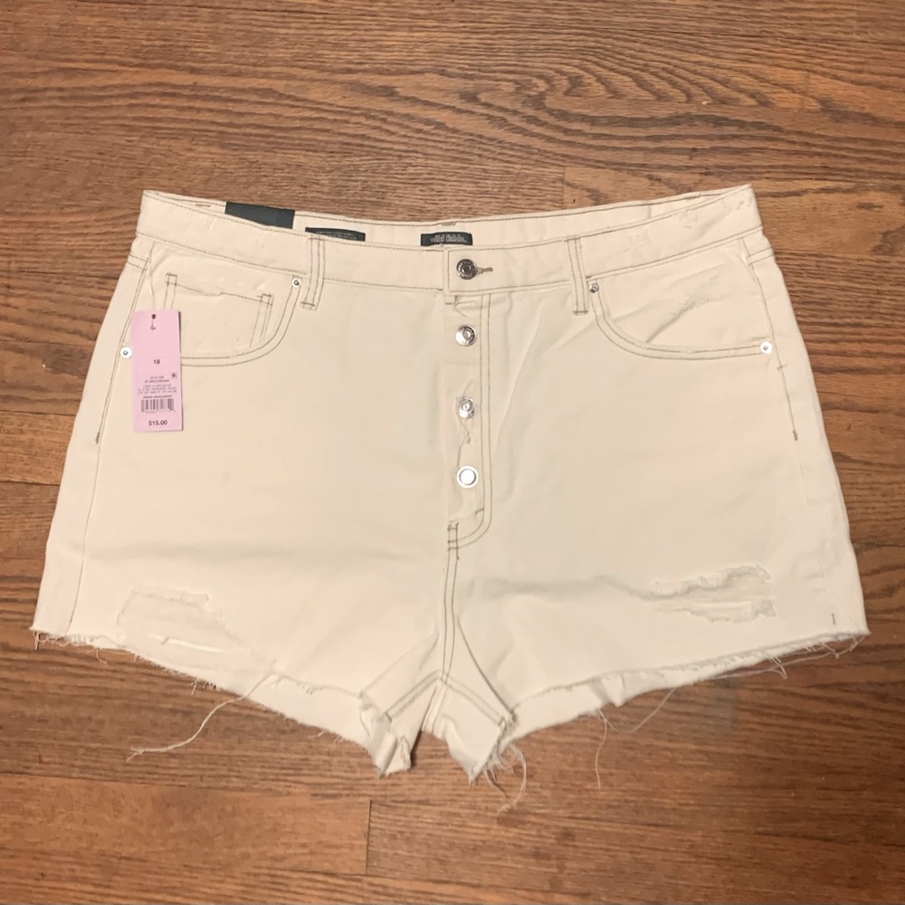 Distressed Jean Shorts